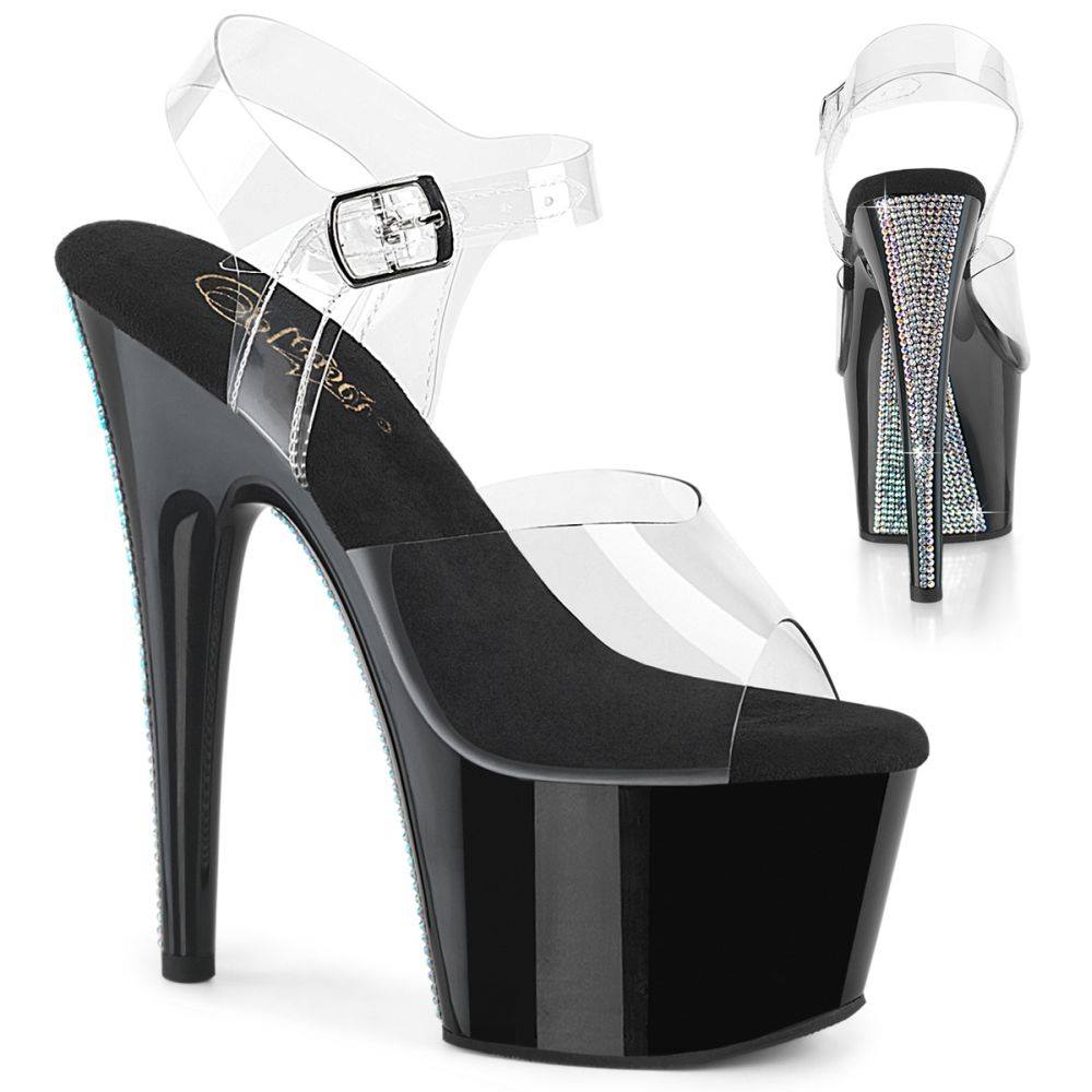 Pleaser - ADORE708CRS2 Sandale à bride à la cheville - Noir Product image
